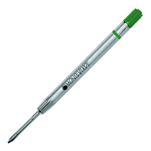 Monteverde - Recambio de gel para bolígrafos Parker sin capuchón (punta fina, 2 unidades), color verde