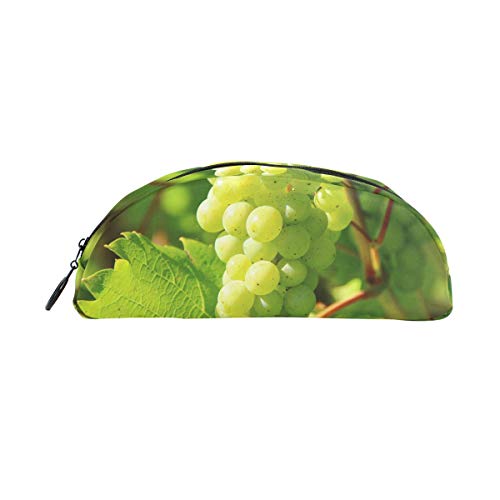 Montoj - Estuche organizador para lápices y cosméticos, diseño de uvas frescas verdes