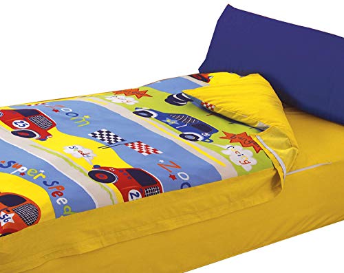Montse Interiors S.L. - Saco Nórdico Estampado Coches, Modelo Speedy, para Cama de 90x190/200
