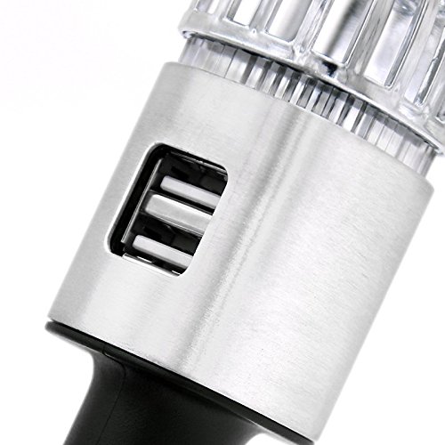 Mookis Purificador Aire de Coche, Ambientador de Coche Purificador de Aire Iónico con 2 Conectores USB para Eliminar el Humo, Polvo, Olor Malo