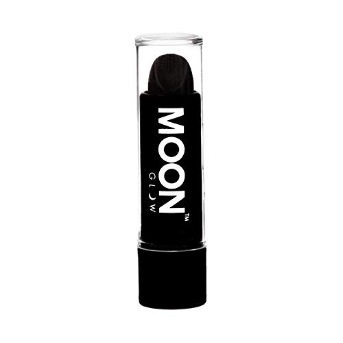 Moon Glow - Barra de labios neón UV 4.5g Negro - produce un brillo increíble bajo la iluminación/retroiluminación UV!