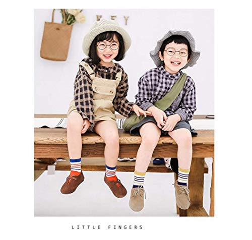 Morbuy Calcetines para Niños, Pack de 5 Pares de Antideslizante Calcetines para Niños Algodón Rico