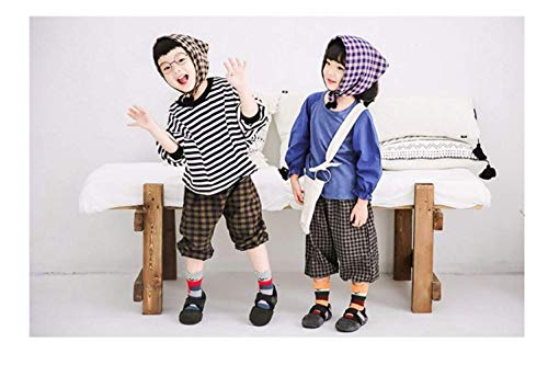 Morbuy Calcetines para Niños, Pack de 5 Pares de Antideslizante Calcetines para Niños Algodón Rico