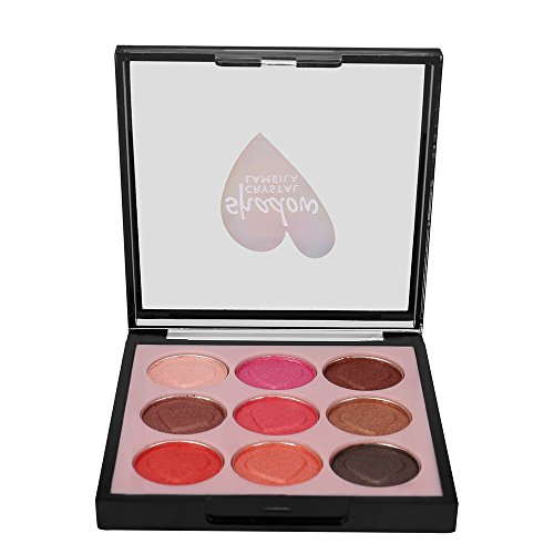 MORETIME 9 colores perla flash sombra de ojos disco color polvo mate sombra de ojos maquillaje maquillaje Powder Make Up Waterproof Matte and Shimmers Paleta de sombras de ojos altamente