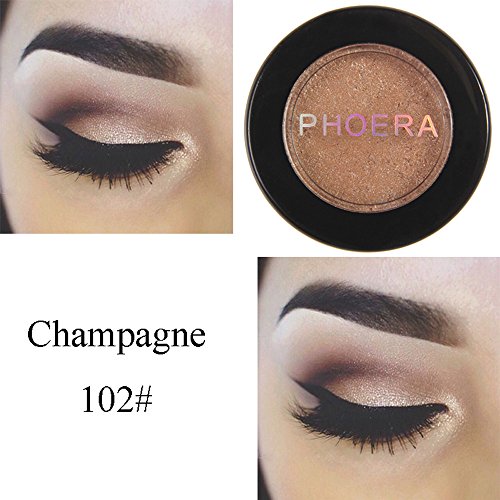 MORETIME sombra de ojos cosmética Shimmer Crema de Maquillaje con Color Cálido y Frío Glitter Shimmering Colors Eyeshadow Metallic Eye Cosmetic