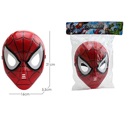 morningsilkwig máscara Spiderman cómics Traje superhéroe máscara de Ojos Marvel Spiderman héroe niños' Spiderman máscara Brillante