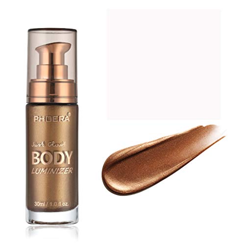 Morran Luminizador corporal Maquillaje Crema 30ml para base de maquillaje facial de pierna de bronceado,Haz la piel sana y hasta negra,Apto para tomar el sol Bronceadores e Iluminadores (C)