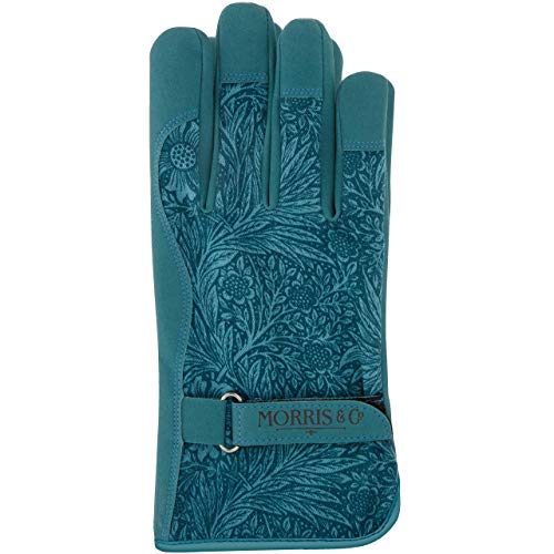 Morris - Juego de guantes de jardinería de arcilla rosa y madreselva con par de guantes de jardinería de algodón y crema de manos en caja de regalo, 455 g