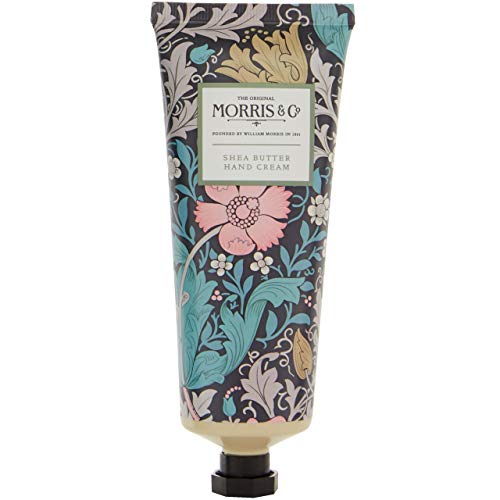 Morris - Juego de guantes de jardinería de arcilla rosa y madreselva con par de guantes de jardinería de algodón y crema de manos en caja de regalo, 455 g