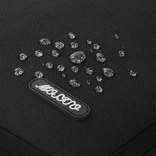 MOSISO Funda Blanda Compatible con 11.6-12.3 Pulgadas MacBook Air 11/Acer Chromebook R11/ HP Stream/Samsung/Lenovo/ASUS, Poliéster Maletín Protectora Multifuncional Bolso, Negro