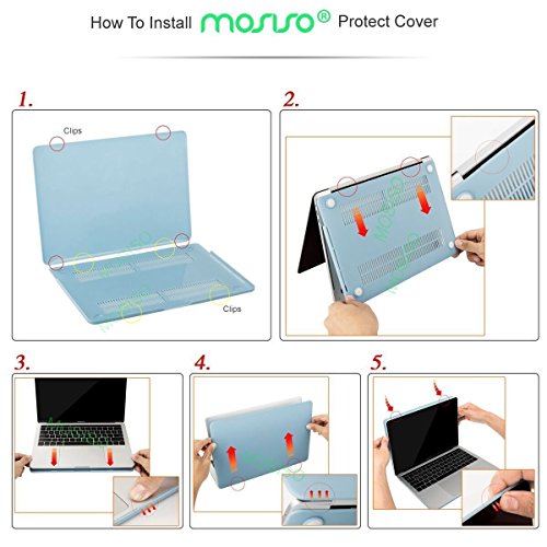 MOSISO Funda Dura Compatible con 2019 2018 2017 2016 MacBook Pro 15 con Touch Bar A1990 A1707 USB-C, Ultra Delgado Carcasa Rígida Protector de Plástico Cubierta, Verde