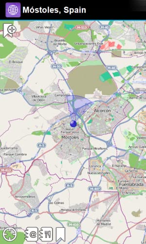 Móstoles, España Offline Mapa - Smart Sulutions