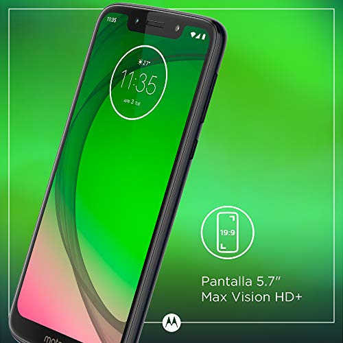 Motorola Moto G7 Play – Smartphone Android 9 (pantalla 5.7'' HD+ Max Vision, cámaras trasera 13MP, cámara selfie 8MP, 2GB de RAM, 32 GB, Dual SIM), color azul índigo [Versión española]
