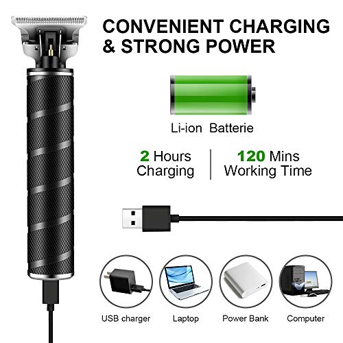 MOULEI Cortapelos Profesional Hombre Máquina de Cortar Pelo Cortador de Pelo Recargable,Barbero Electrico,Recortador de Barba Inalámbrico Y Precisión Afeitadora Corporal para Narizy Orejas