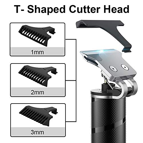 MOULEI Cortapelos Profesional Hombre Máquina de Cortar Pelo Cortador de Pelo Recargable,Barbero Electrico,Recortador de Barba Inalámbrico Y Precisión Afeitadora Corporal para Narizy Orejas