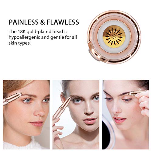 Moulei Eléctrica Depiladora Cejas,Ceja Recortador, Eyebrow Trimmer Mujer Depiladora Facial Para,Depilacion De Cejas Batería Incluida