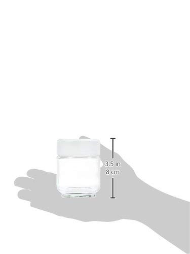 Moulinex A14A0 - Tarro para yogurt casero, libre de BPA, apto para lavavajillas, 160 ml, 7 unidades, vidrio, blanco/transparente