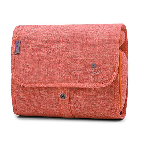 MOUNTAINTOP Neceser Bolsa de Aseo Maquillaje Organizador Bolso Cosmético Hlmacenamiento Paquete baño con el Gancho Colgante para Vacaciones y Viaje