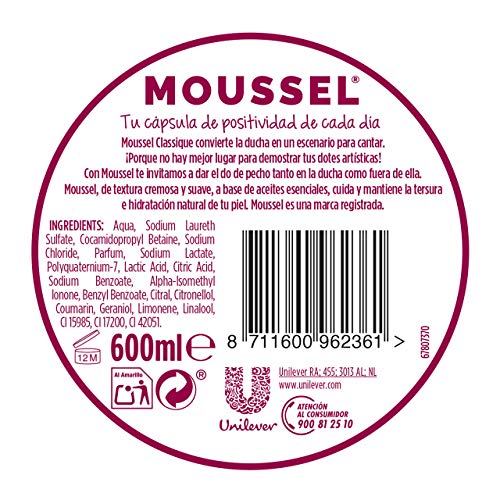 Moussel - Gel de Baño con Aceites Esenciales Naturales - 600 ml