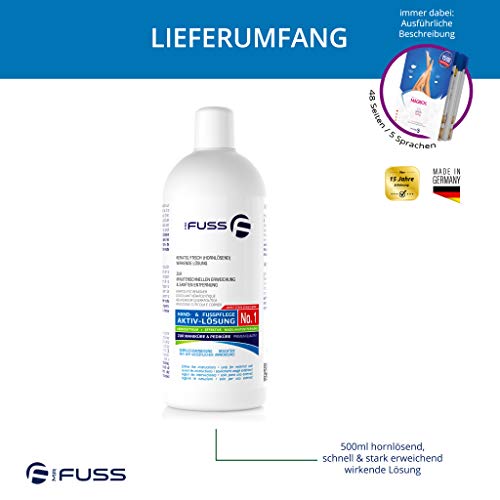Mr. Fuss® Sistema Anti-Callos, Anti-Crecimiento - Removedor de cutículas Removedor de callosidad - Solución No. 1 - fuertemente ablandamiento