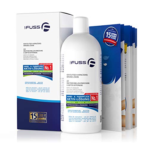Mr. Fuss® Sistema Anti-Callos, Anti-Crecimiento - Removedor de cutículas Removedor de callosidad - Solución No. 1 - fuertemente ablandamiento