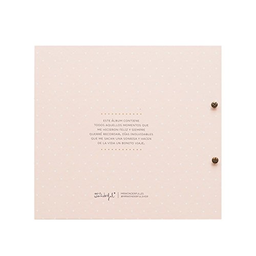 Mr. Wonderful Álbum con mensaje "La vida está hecha de momentos felices"