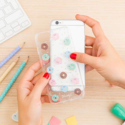 Mr. Wonderful Funda Smartphone - Diseño Exclusivo Mini Rosquillas Compatible con Apple iPhone 7/8