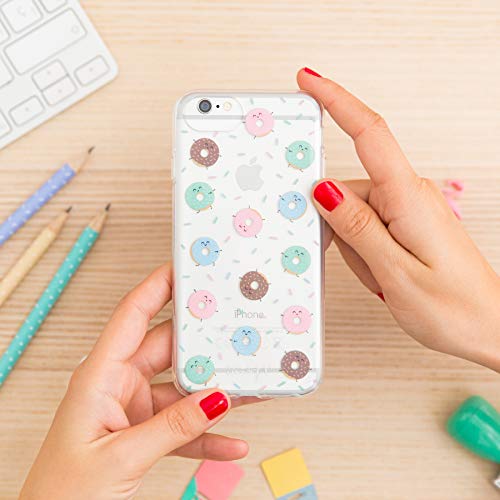Mr. Wonderful Funda Smartphone - Diseño Exclusivo Mini Rosquillas Compatible con Apple iPhone 7/8