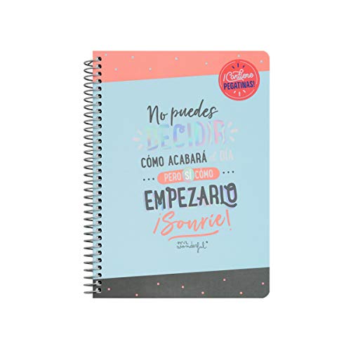 Mr. Wonderful Libreta pequeña-No Puedes decidir cómo, Multicolor, Talla Única