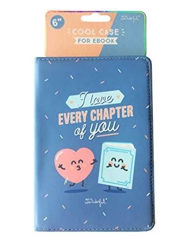 Mr. Wonderful MREBK004 - Funda de Ebook de 6" Azul Every Chapter