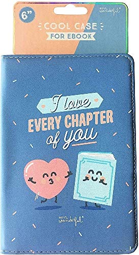 Mr. Wonderful MREBK004 - Funda de Ebook de 6" Azul Every Chapter