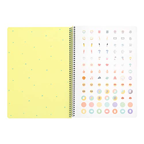 Mr. Wonderful Notebook-Nice People Write in Big notebooks, Multicolor, Talla única