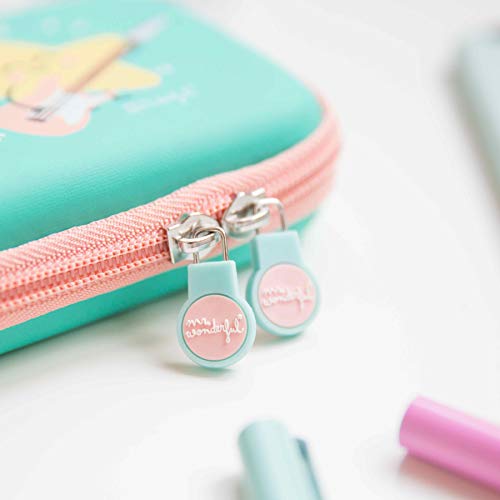 Mr. Wonderful WOA03230 - Funda para Disco Duro portátil, diseño You Look Wonderful Today, Color Verde