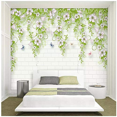 Mrlwy papel tapiz mural pequeño fresco gloria de mañana TV fondo papel tapiz de pared-250X175CM