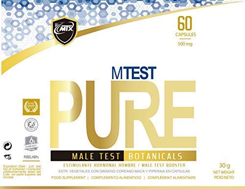 MTEST PURE es un suplemento que mezcla extractos herbales utilizados para potenciar el aumento de los niveles de testosterona y de IGF-1 lo que ayuda a la hipertrofia muscular.