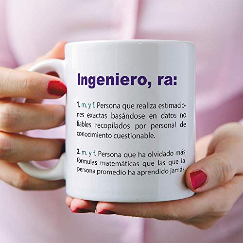 MUGFFINS Tazas Desayuno Originales de Profesiones para Regalar a Trabajadores Tazas para Ingenieros - Tazas con Frases y Mensajes alegres y Divertidos