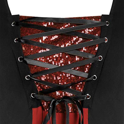 Mujer Talla Grande Disfraz Vampira XL Mujer XXL Disfraz Halloween Zombie Sexy Falda Gotica gotico Halloween Disfraz Mujer Perfume Ropa Juguetes Adultos Mascara mascaras Halloween Mujer