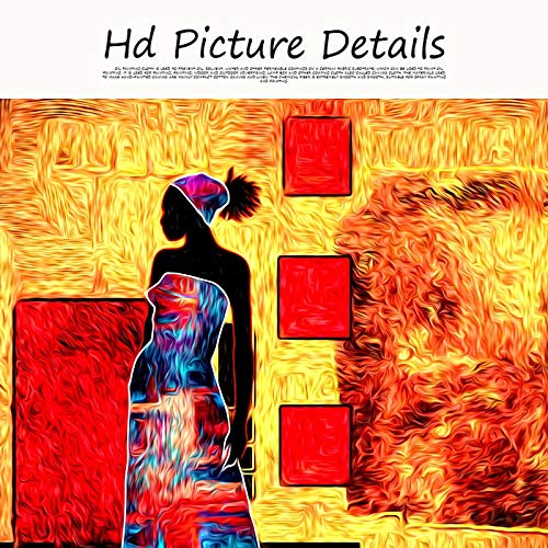 Mujeres africanas retro paisaje abstracto lienzo pintura de arte carteles e impresiones escandinavo arte pared sala sin marco decoración cuadros A71 30x40 cm