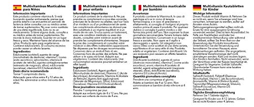 Multivitaminas Masticables para Niños con Vitamina C - ¡Bote para 1 año! - Apto para vegetarianos - 360 Comprimidos - SimplySupplements