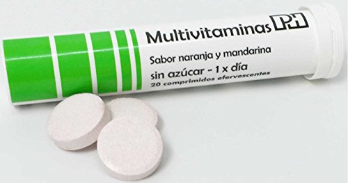 MULTIVITAMINAS PH con 20 comprimidos efervescentes, 10 vitaminas que te aportaran energía y vitalidad.