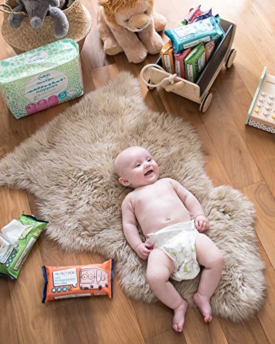 Mum & You Toallitas Húmedas para Bebé 100% Biodegradables, Veganas, Embalaje Reciclable, Paquete de 12, (672 Toallitas) 99,4% Agua, 0% Plástico, Hipoalergénicas y Dermatológicamente Probadas.