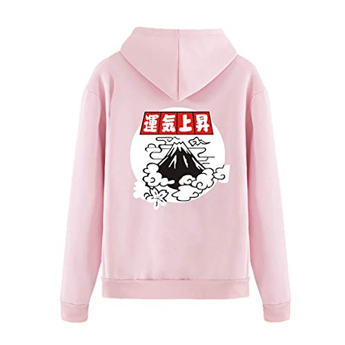 Mumuj - Sudadera para Mujer (sin Vientre, Sudadera con Capucha, Sudadera con Capucha, Sudadera con Capucha) Rosa S