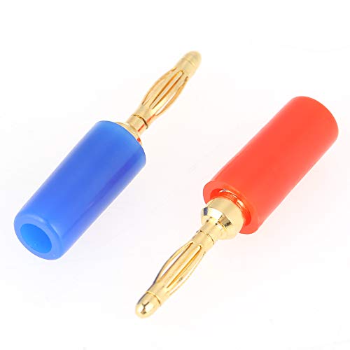 Mumusuki Seguro y fácil de Usar 20 Unids/Set 2mm Colores Mezclados Conector Banana Conector Sondas de Prueba Conector para Amplificador