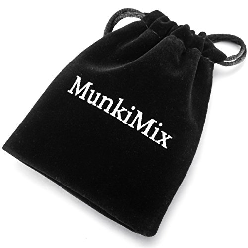 MunkiMix Acero Inoxidable Pulsera Brazalete Eslabones Link Enlace Muñeca El Tono De Plata Hombre