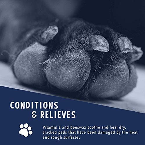 Musher's Secret Paw Protector Wax. Balsamo Perro Hecho Con 100 Por Ciento De Ceras Naturales. Protectores patas perros y Protección pezuñas para todas Las Estaciones. 60 Gramos