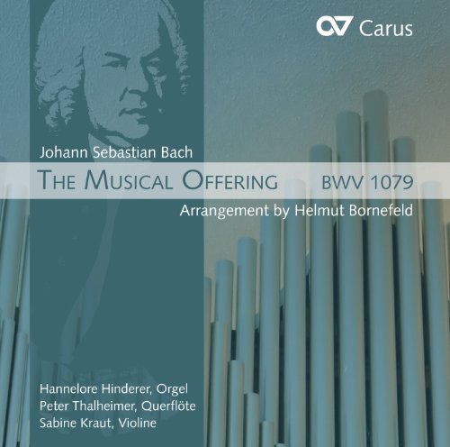 Musical Offering, BWV 1079 (arr. H. Bornefeld for flute, violin and organ): VI. Canon 4. a 2 per Augmentationem, contrario Motu