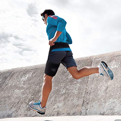 Muslera Soporte muslo, Soporte de Compresión para Cadera, Soporte para Ingle del Muslo, Manga de Compresión Muslo para Cuádriceps, Lesiones en las Articulaciones, Tensión Muscular Hombres Mujeres