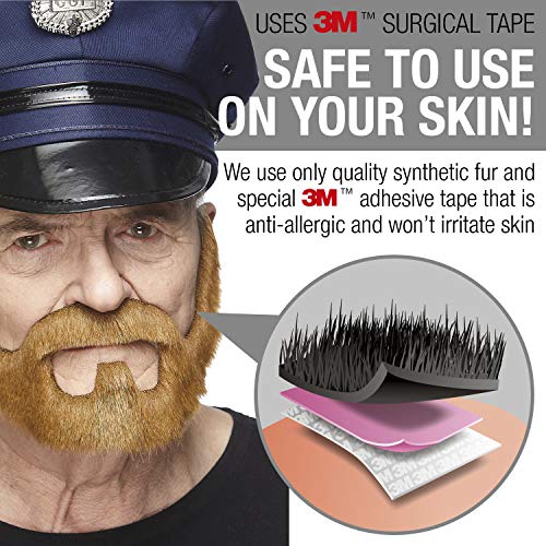 Mustaches Barba Pelirroja Estilo bajo fianza