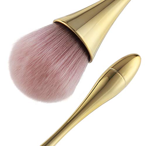 Mwoot - Pincel para uñas de gel UV acrílico y polvo de uñas para maquillaje, color rosa