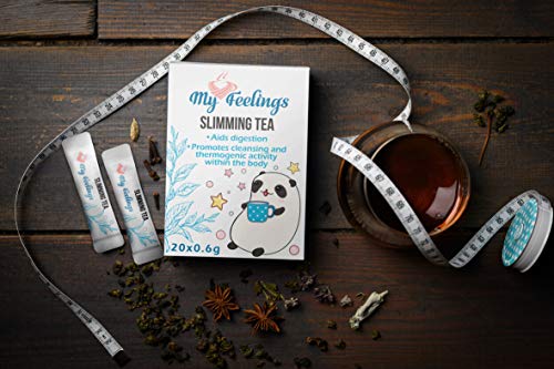 My Feelings - Té adelgazante. Extracto en polvo (20 sticks de 0,6 g / 0,4 oz)